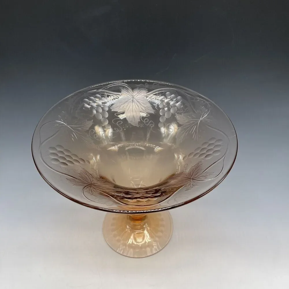 Fostoria Grape Footed Flared Vase 7